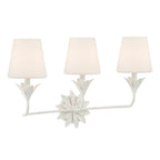 Crystorama 573-OP-MT Matte White Broche 3 Light Matte White Bathroom Vanity Image 7