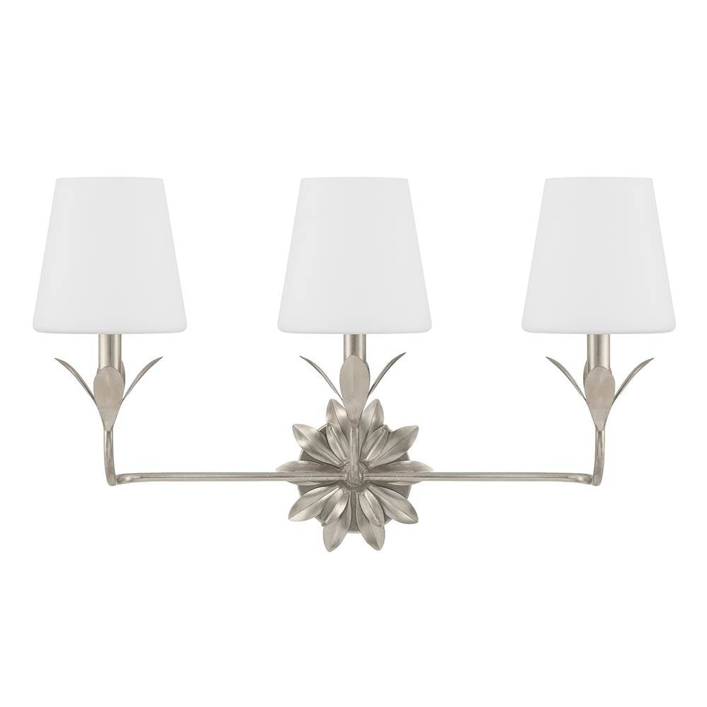 Crystorama Broche 3 Light Antique Gold Bathroom Vanity