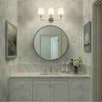 Crystorama 573-OP-SA Antique Silver Broche 3 Light Antique Silver Bathroom Vanity Image 4
