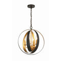 Crystorama 584-EB-GA English Bronze,Antique Gold Luna 4 Light English Bronze  Plus  Antique Gold Sphere Mini Chandelier Image 1