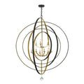 Crystorama 587-EB-GA English Bronze,Antique Gold Luna 9 Light English Bronze  Plus  Antique Gold Chandelier Image 1