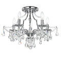 Crystorama 5930-CH-CL-MWP Polished Chrome Cedar 5 Light Polished Chrome Ceiling Mount Image 1