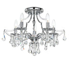 Crystorama 5930-CH-CL-MWP Polished Chrome Cedar 5 Light Polished Chrome Ceiling Mount Image 1