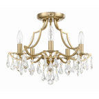Crystorama Cedar 5 Light Polished Chrome Ceiling Mount