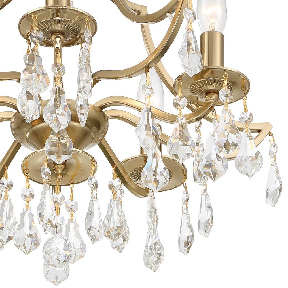 Crystorama 5930-VG-CL-MWP Vibrant Gold Cedar 5 Light Vibrant Gold Ceiling Mount Image 3