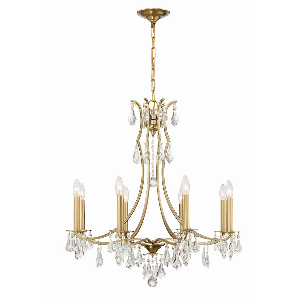 Crystorama Cedar 8 Light Polished Chrome Chandelier
