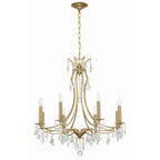 Crystorama 5938-VG-CL-MWP Vibrant Gold Cedar 8 Light Vibrant Gold Chandelier Image 7