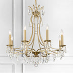 Crystorama 5938-VG-CL-MWP Vibrant Gold Cedar 8 Light Vibrant Gold Chandelier Image 3