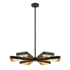Crystorama 596-EB-GA English Bronze,Antique Gold Luna 6 Light English Bronze  Plus  Antique Gold Chandelier Image 1