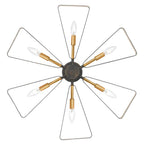 Crystorama 596-EB-GA English Bronze,Antique Gold Luna 6 Light English Bronze  Plus  Antique Gold Chandelier Image 3