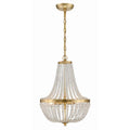 Crystorama 603-GA Antique Gold Rylee 3 Light Antique Gold Chandelier Image 1