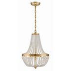Crystorama 603-GA Antique Gold Rylee 3 Light Antique Gold Chandelier Image 1