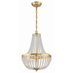 Crystorama Rylee 3 Light Antique Gold Chandelier