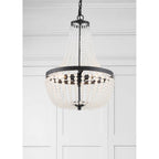 Crystorama 603-MK Matte Black Rylee 3 Light Matte Black Chandelier Image 3