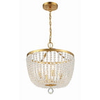 Crystorama Rylee 4 Light Antique Gold Chandelier