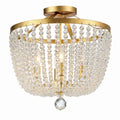 Crystorama 604-GA_CEILING Antique Gold Rylee 4 Light Antique Gold Ceiling Mount Image 1