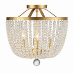 Crystorama 604-GA_CEILING Antique Gold Rylee 4 Light Antique Gold Ceiling Mount Image 3