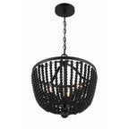 Crystorama 604-MK Matte Black Rylee 4 Light Matte Black Chandelier Image 7