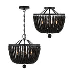 Crystorama 604-MK Matte Black Rylee 4 Light Matte Black Chandelier Image 6