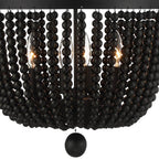 Crystorama 604-MK Matte Black Rylee 4 Light Matte Black Chandelier Image 5