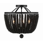 Crystorama 604-MK_CEILING Matte Black Rylee 4 Light Matte Black Ceiling Mount Image 3