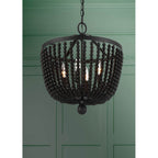 Crystorama 604-MK Matte Black Rylee 4 Light Matte Black Chandelier Image 3