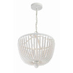 Crystorama 604-MT Matte White Rylee 4 Light Matte White Chandelier Image 6