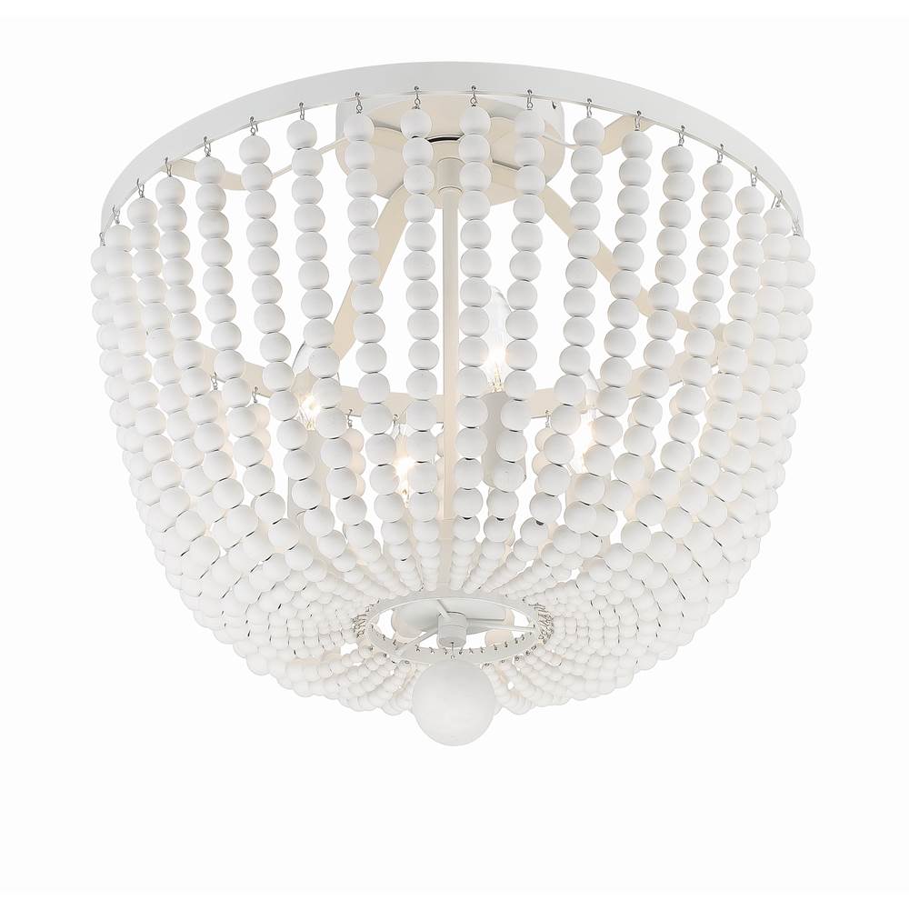 Crystorama Rylee 4 Light Antique Gold Ceiling Mount