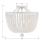 Crystorama 604-MT_CEILING Matte White Rylee 4 Light Matte White Ceiling Mount Image 2