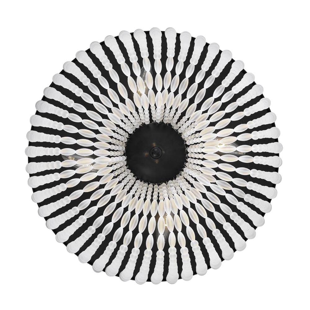 Crystorama Rylee 4 Light Antique Gold Ceiling Mount