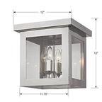 Crystorama Hurley Brian Patrick Flynn For Crystorama Hurley 4 Light Polished Nickel Ceiling Mount