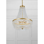 Crystorama Rylee 6 Light Antique Gold Chandelier