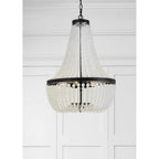 Crystorama 608-MK Matte Black Rylee 6 Light Matte Black Chandelier Image 3
