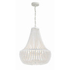 Crystorama 608-MT Matte White Rylee 6 Light Matte White Chandelier Image 5