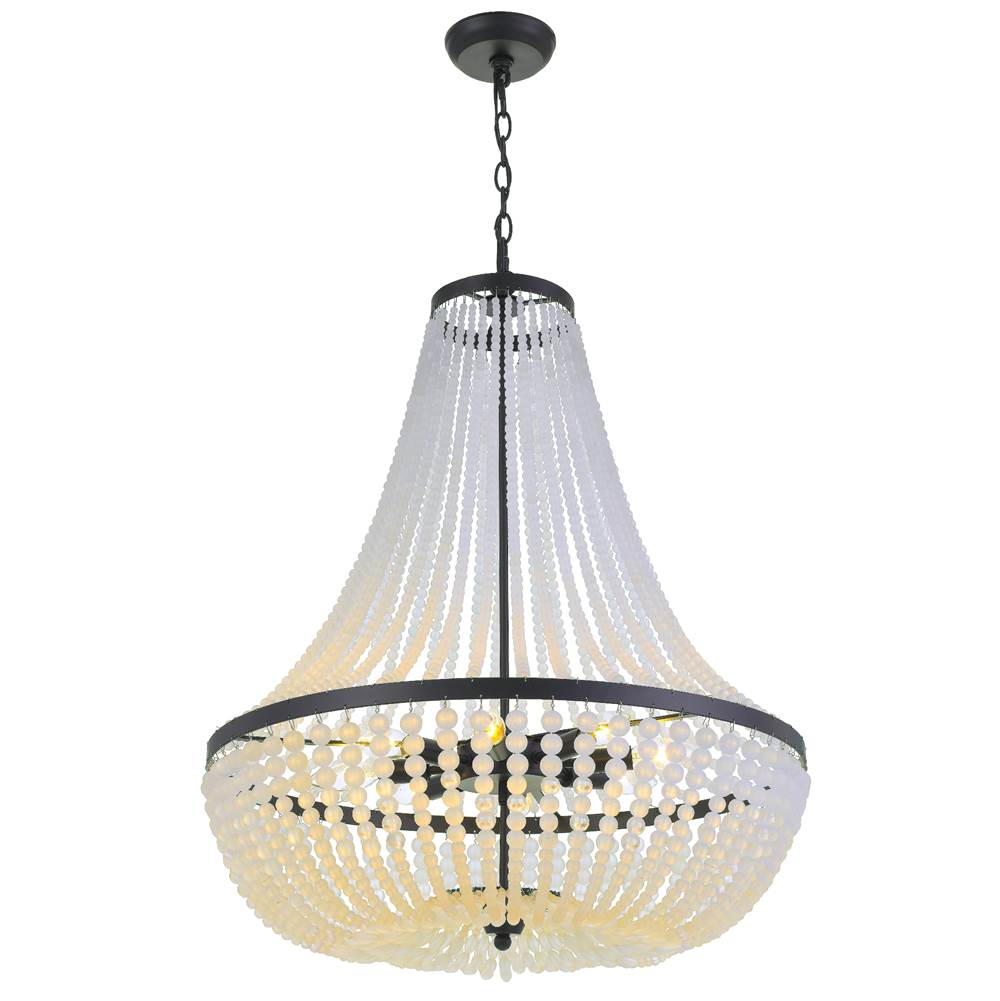 Crystorama Rylee 8 Light Antique Gold Chandelier