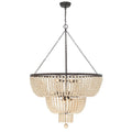 Crystorama 612-FB Forged Bronze Rylee 12 Light Forged Bronze Chandelier Image 1