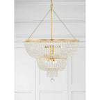 Crystorama Rylee 12 Light Forged Bronze Chandelier