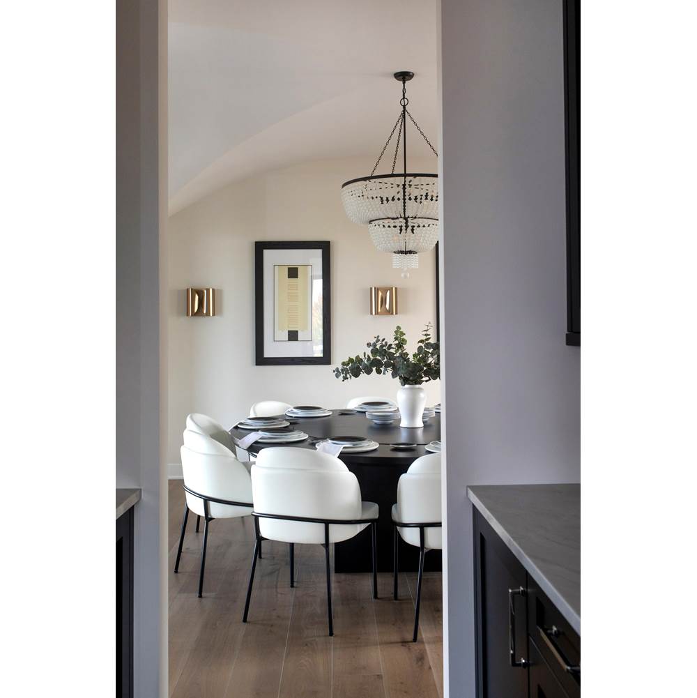 Crystorama 612-MK Matte Black Rylee 12 Light Matte Black Chandelier Image 4