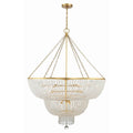 Crystorama 614-GA Antique Gold Rylee 15 Light Antique Gold Chandelier Image 1