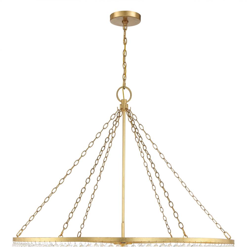 Crystorama 614-GA Antique Gold Rylee 15 Light Antique Gold Chandelier Image 3