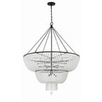 Crystorama 614-MK Matte Black Rylee 15 Light Matte Black Chandelier Image 6