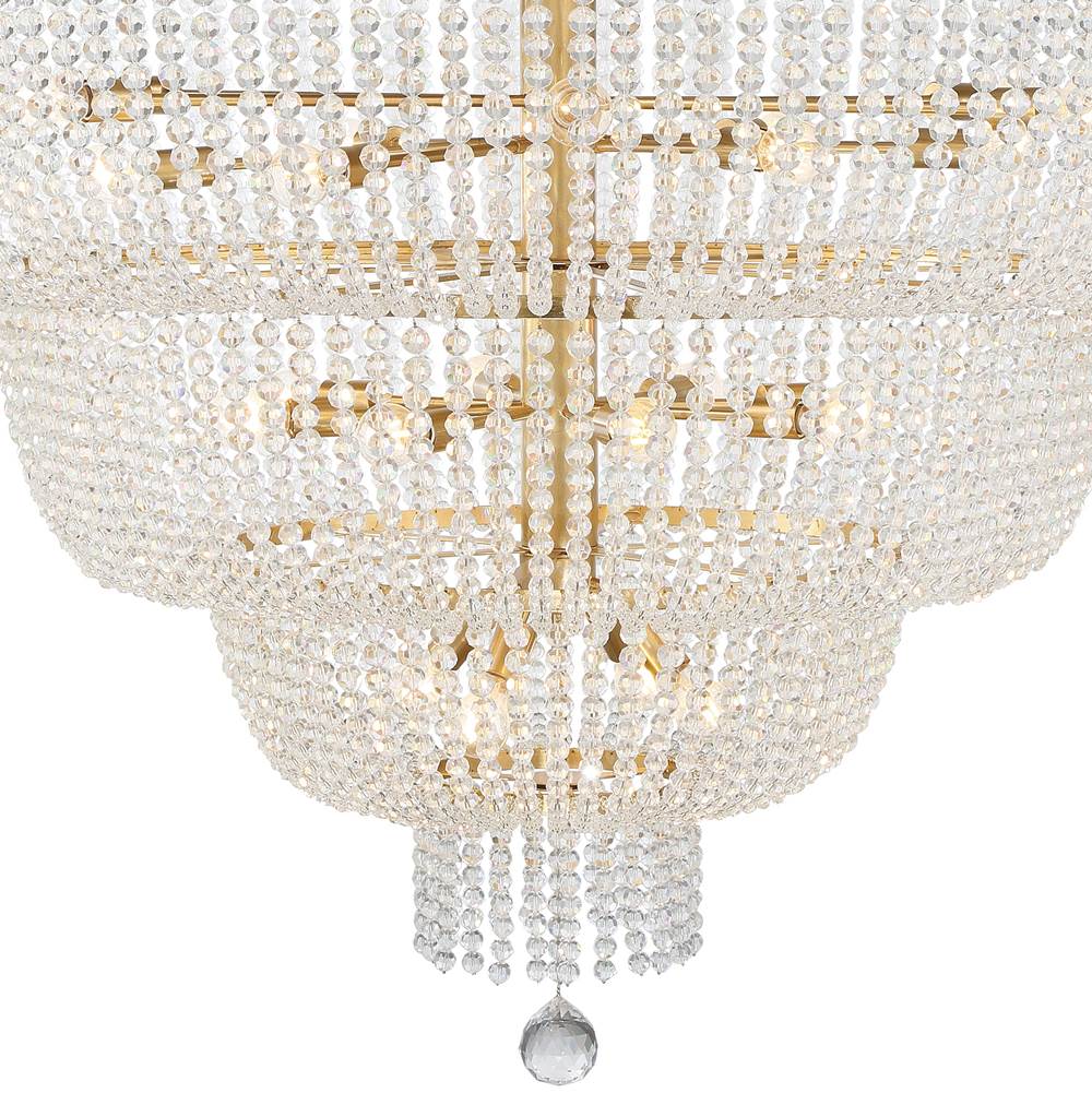 Crystorama 618-GA Antique Gold Rylee 32 Light Antique Gold Chandelier Image 4