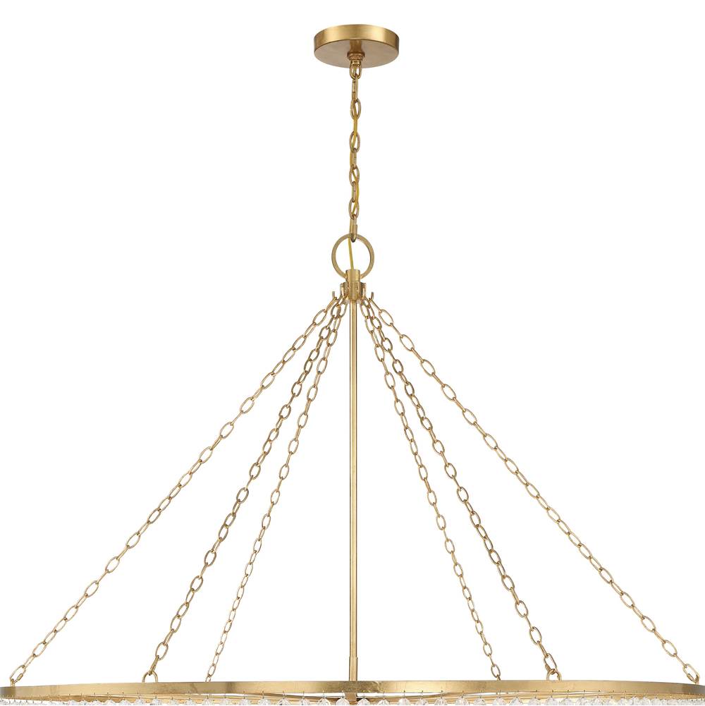 Crystorama 618-GA Antique Gold Rylee 32 Light Antique Gold Chandelier Image 3
