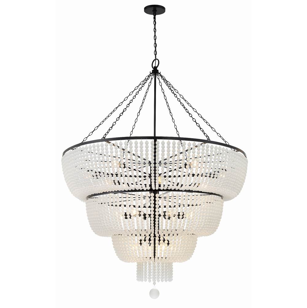 Crystorama Rylee 32 Light Antique Gold Chandelier