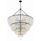 Crystorama 618-MK Matte Black Rylee 32 Light Matte Black Chandelier Image 6