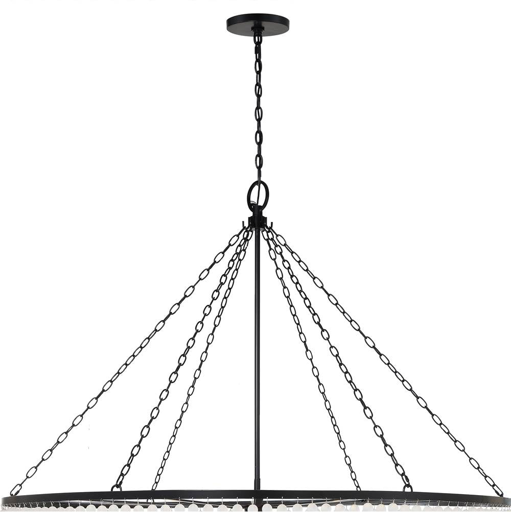 Crystorama 618-MK Matte Black Rylee 32 Light Matte Black Chandelier Image 4