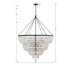 Crystorama 618-MK Matte Black Rylee 32 Light Matte Black Chandelier Image 2