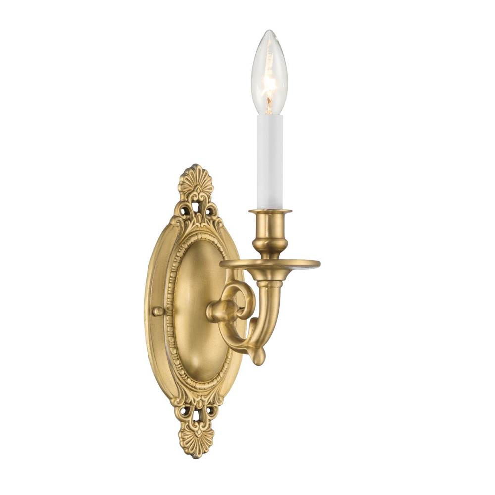 Crystorama 621-AG Aged Brass Milford 4.25'' Aged Brass Sconce Image 1