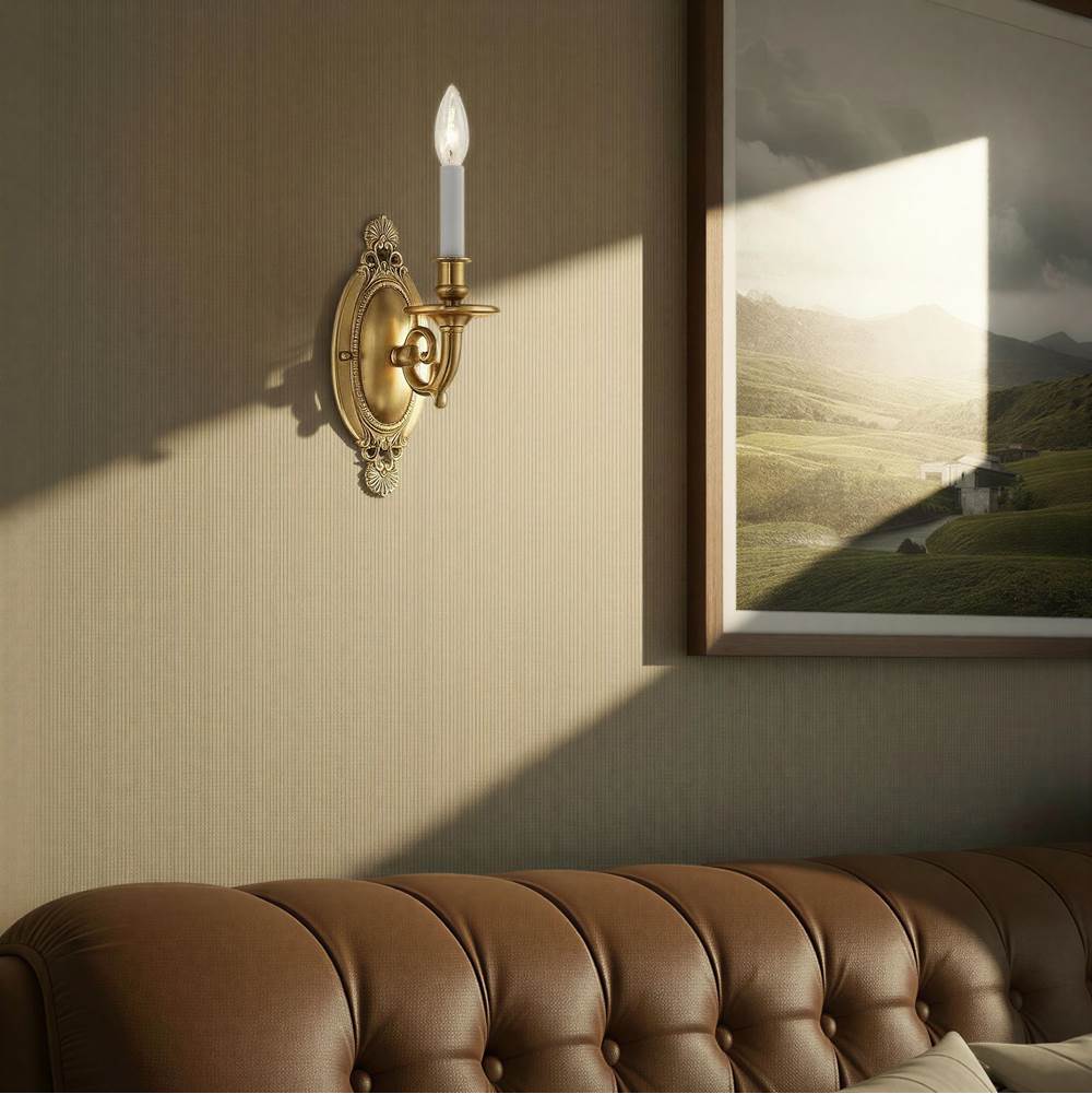 Crystorama 621-AG Aged Brass Milford 4.25'' Aged Brass Sconce Image 3
