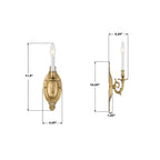 Crystorama 621-AG Aged Brass Milford 4.25'' Aged Brass Sconce Image 2